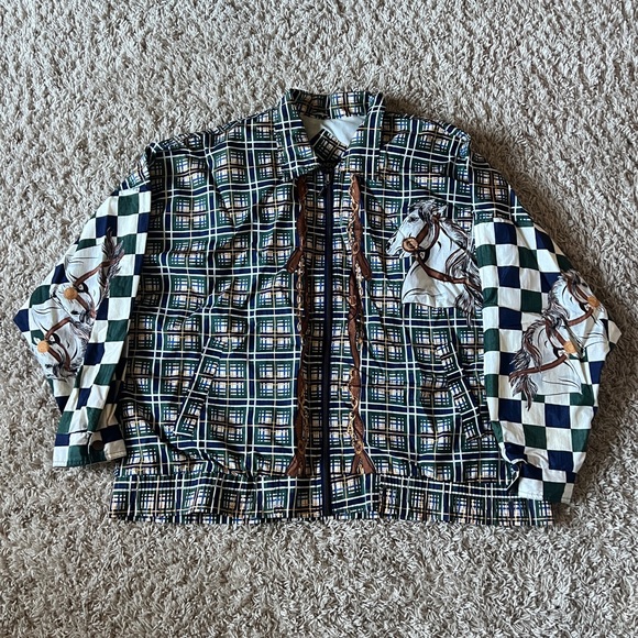 vintage horse windbreaker - Picture 1 of 3